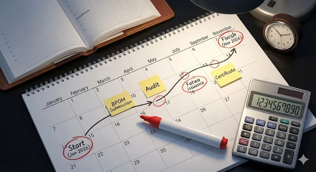 인도네시아 할랄 및 BPOM 인증 현실적 소요 기간