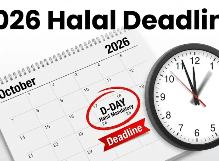 2026년 할랄 의무화 데드라인 기둥글 요약