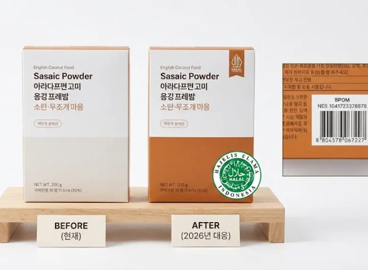 2026년 할랄 의무화 대응 제품 패키지 리뉴얼 비교