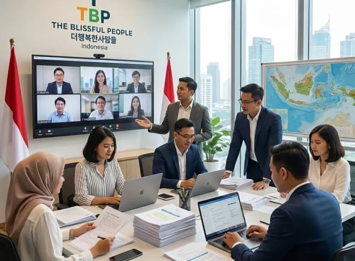 더행복한사람들 인도네시아 현지 법인 사무실 모습