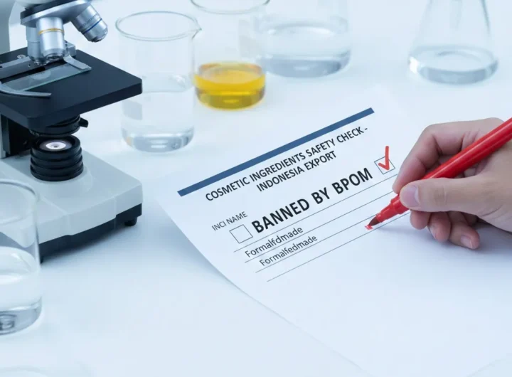 인도네시아 화장품 수출 전 성분 분석 및 금지 원료 검토