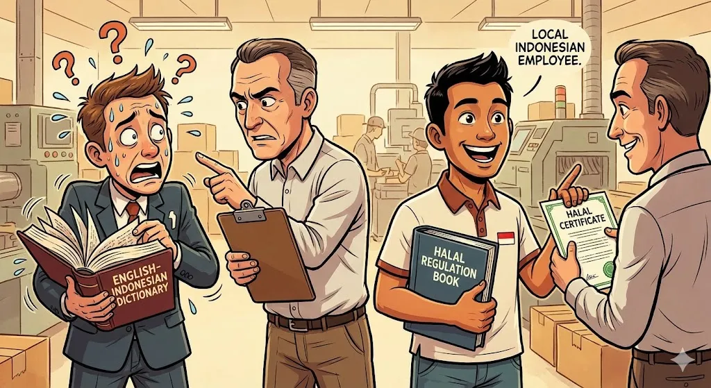 할랄 실사 단순 통역과 전문 직원 방어 비교