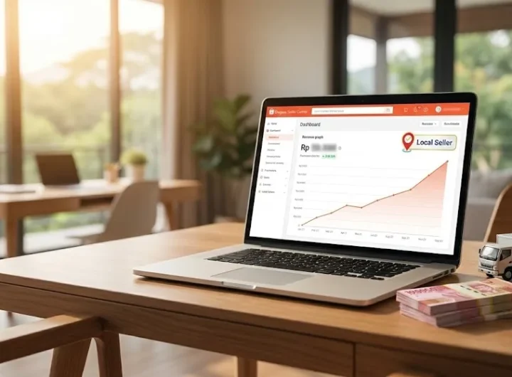 인도네시아 쇼피 토코피디아 로컬 셀러 매출 성장 그래프